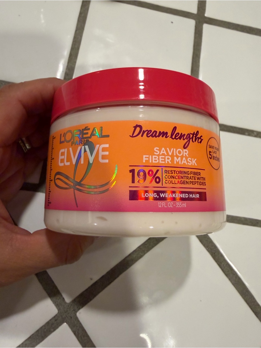 L'oréal Dream Lengths Savior Fiber Mask - Pink
